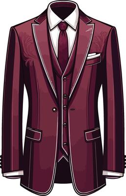 Timeless Tailored Suit Black Linework Design