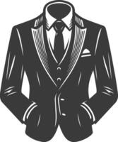 Different Types of Men's Tailored suit Tailored jacket lounge suit technical fashion vector