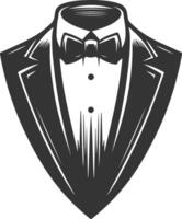 Timeless Tuxedo Shirt Artistic Black Design vector