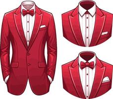 Retro Tuxedo Shirt Artistic Linework Sketch vector