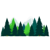 pine trees in the forest, , transparent background png