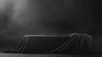 Mysterious Black Draped Object photo