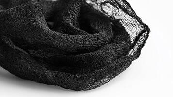 Black Gauze Fabric Texture photo