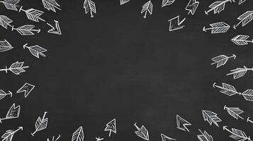 Chalkboard Arrows Frame Background photo