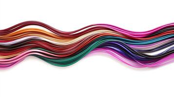Colorful wavy stripes background. Abstract art concept. photo