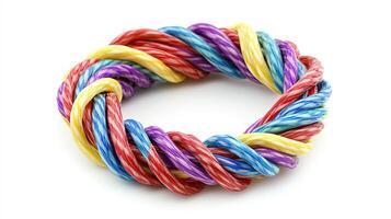 Colorful Twisted Rope Circle photo