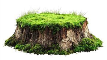 Moss Covered Tree Stump photo