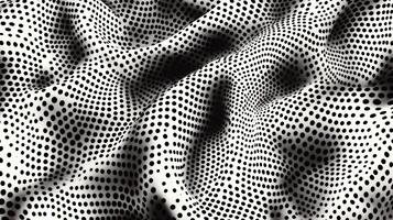 Abstract Black and White Dotted Fabric Texture photo