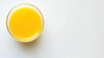 Orange Juice in Glass Bowl photo