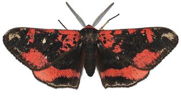 Red and Black Moth photo