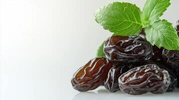 Sweet Dates with Mint Leaves photo