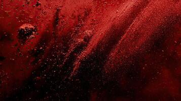 Red powder explosion abstract background photo