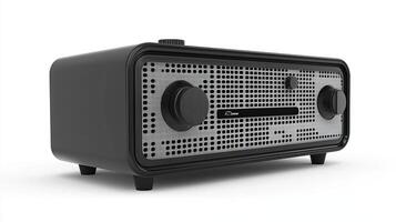 Retro Radio Design. Vintage Audio Device. photo