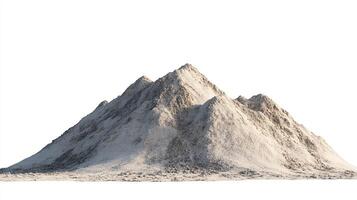 Pile of Sand Isolated on White Background photo