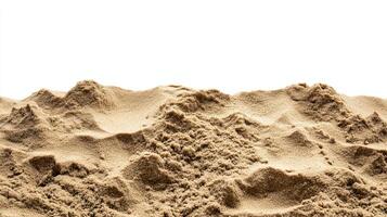 Pile of Sand on White Background photo