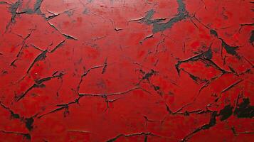 Red Cracked Texture Background photo