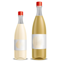 two bottles of wine on a transparent background png