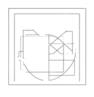 Line drawing of a square png