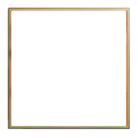 Square frame border on a transparent background png
