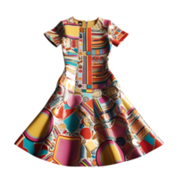 Dress with colorful patterns on it png