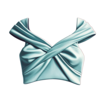 Blue top with a bow on it png