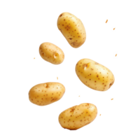 Falling Potatoe isolate on transparency background png