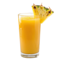 Pineapple juice front view isolate on transparency background png
