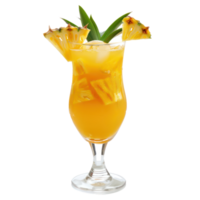 Pineapple Cocktail isolate on transparency background png