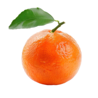 fresh ripe tangerine isolate on transparency background png