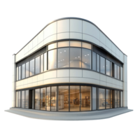 3D Department Store front view isolate on transparency background png