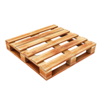 3D Wooden pallet isolate on transparency background png