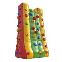 3D Inflatable Climbing Walls front view isolate on transparency background png
