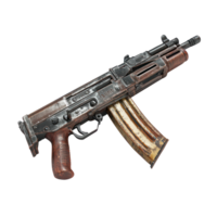 3D Submachine Gun isolate on transparency background png