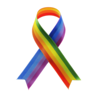 a rainbow ribbon on a transparent background png