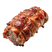 un Cerdo asado en un transparencia antecedentes png