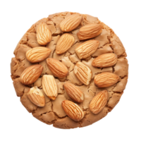 almonds on a cookie bread pudding in a bowl on a transparent background png