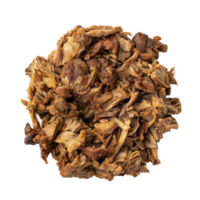 a pile of shredded meat on a transparent background png