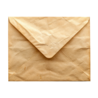 Envelope top view isolate on transparent background, png