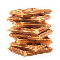 a stack of waffles on a transparent background png