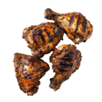 grilled chicken wings on a white background png