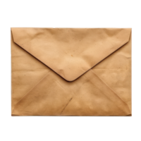 Envelope front view full body isolate on transparent background png