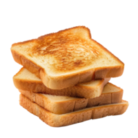 toast isolate on transparent background png