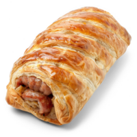 a sausage roll on a transparent background png