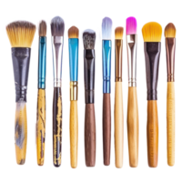 Brushes side view full length isolate on transparent background, png