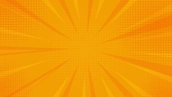 Yellow color comic background in pop art style, nice halftone gradation. Suitable for comics, prints, posters, etc. vector