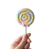 swirl pop in a man's hand transparent background png
