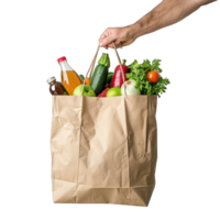 person's hand handling grocery transparent background png