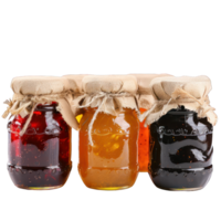 different color honey jars transparent background png