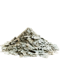 heap of dollar bills transparent background png