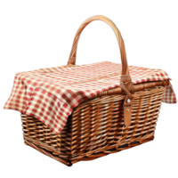 wicker picnic basket transparent background png